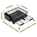 Extendable Over‑Sink Dish Drying Rack – Carbon Steel, Large Capacity