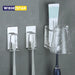 Stainless Steel Wall-Mount Toothbrush & Shaver Holder — 1 or 2 pcs