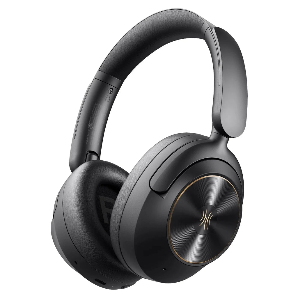 Focus A6 - Auriculares inalámbricos Bluetooth 6.0 con cancelación activa de ruido híbrida de 48dB, sobre oreja, audio Hi-Res, LDAC, micrófono incorporado, control por APP - Perfectos para desplazamientos, trabajo, viajes y amantes de la música inmersiva