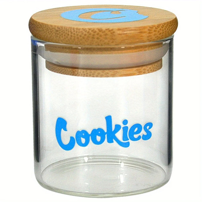 Glass Storage Jar with Airtight Bamboo Lid — 6.5 × 8 cm