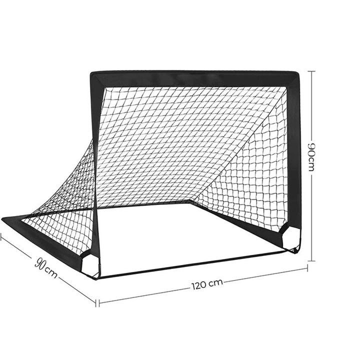 Pop-Up Football Goal for Garden — Portable Kids Soccer Net Set