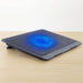 Portable Adjustable Laptop Cooling Pad – USB-Powered Metal Mesh Cooler with LED