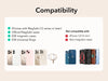Vegan Leather MagSafe Wallet with Adjustable Stand — 5-Card Holder for iPhone 12–16