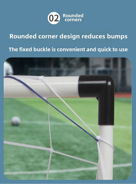 Portable Foldable Football Goal for Kids - Practice Net Frame