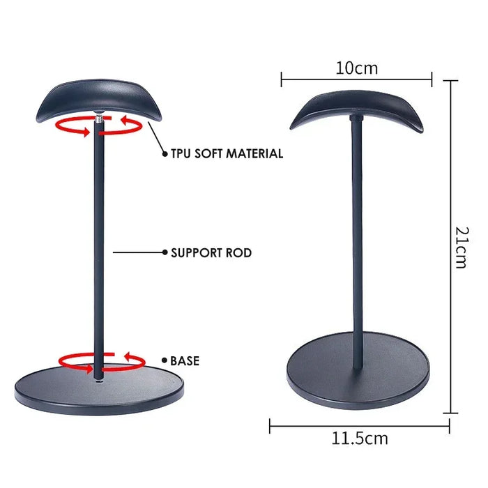 Universal Headphone Stand — Desktop Headset Hanger for Gaming & Esports
