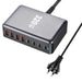320W GaN Desktop Charger — 8‑Port USB‑C & USB‑A PD Station (Model 4C4A)