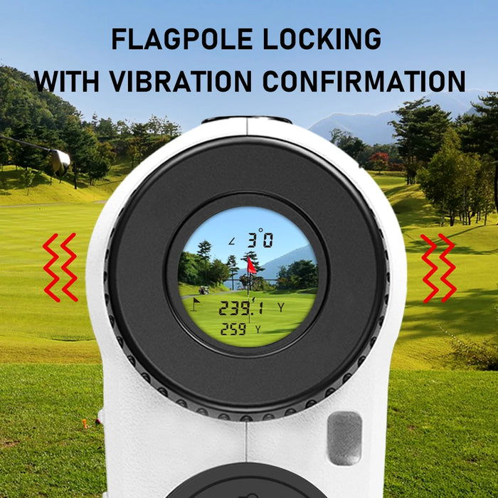REVASRI Laser Rangefinder — 6x Magnification, Flag‑Lock & Slope, USB‑C Rechargeable (600m / 1000m models)