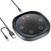 USB Conference Speakerphone — 360° Omnidirectional Condenser Mic with Mute & Volume