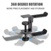 PC Gaming Aluminium Dual Headset Stand — Under-Desk Clamp with Adjustable Rotating Arm