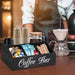 Wooden Coffee Bar Storage Basket – Rustic Farmhouse Counter Organiser