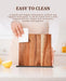 Acacia Wood Magnetic Knife Block – Modern Kitchen Holder with Strong Magnets