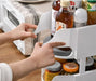 Rotating Fridge Organiser Bin – Soda Can & Bottle Holder, 360° Access