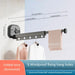 Retractable Wall-Mounted Clothes Drying Rack — Foldable Aluminium, Space-Saving