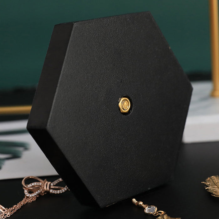 T-shaped Jewellery Display Stand — Wood & Metal, Gold and Black options