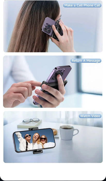 P03 AI 360° Face‑Tracking Selfie Gimbal with Light — Universal Smartphone Stabiliser