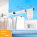 Foldaway Wall-mounted Clothes Dryer — White Aluminium Alloy, Retractable