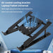 Foldable Laptop Cooling Stand with 1 Fan — Portable Elevated Notebook Riser