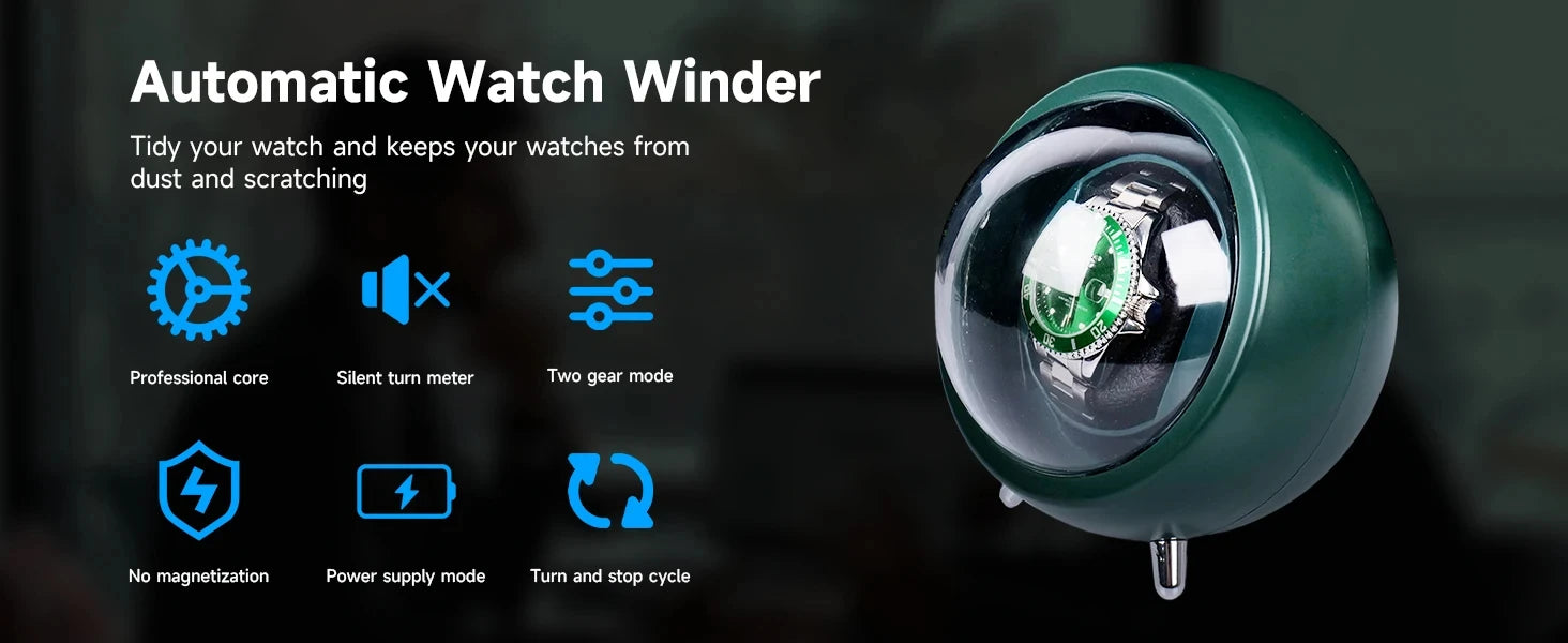 USB Motorised Watch Winder Box for Automatic Watches