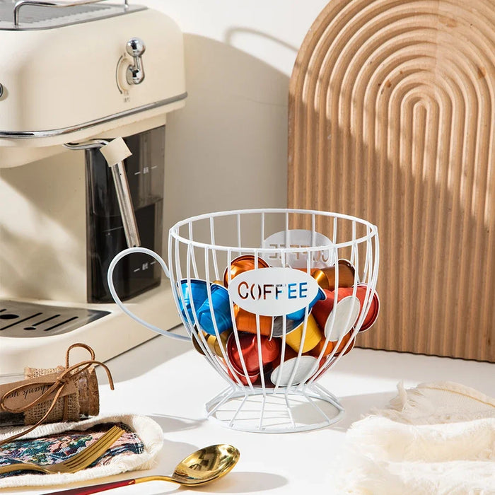 Metal Shelf for Coffee Capsules, Snacks and Sweets — Countertop Storage