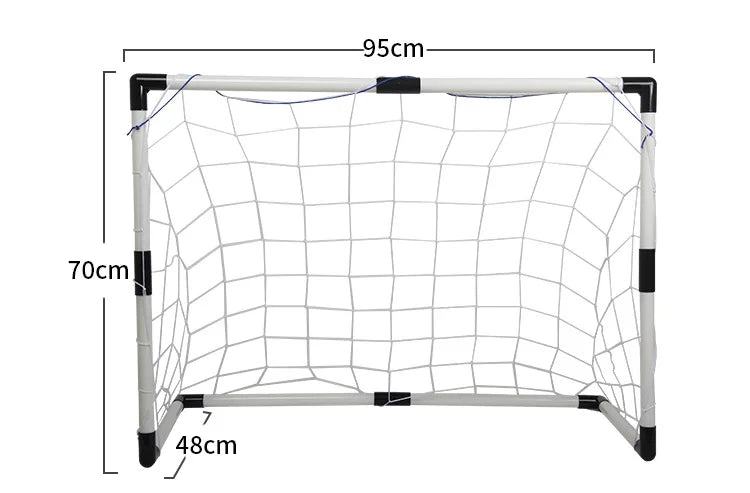 Portable Foldable Football Goal for Kids - Practice Net Frame