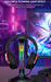 RGB Headset Stand with Sound‑Activated Lights and USB Dock