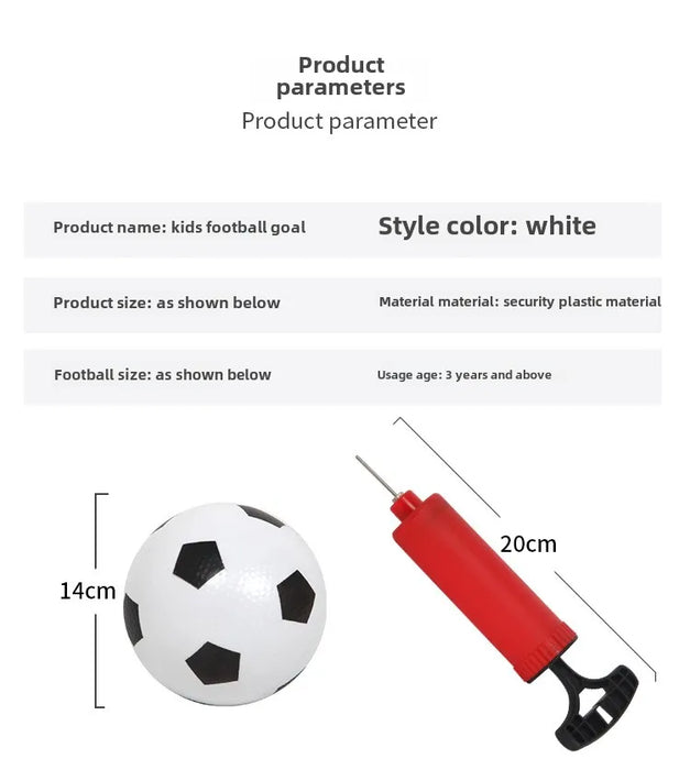 Portable Foldable Football Goal for Kids - Practice Net Frame