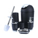 Bathroom Accessory Set – Resin Soap Dish, Dispenser, Tumbler & Toothbrush Holder