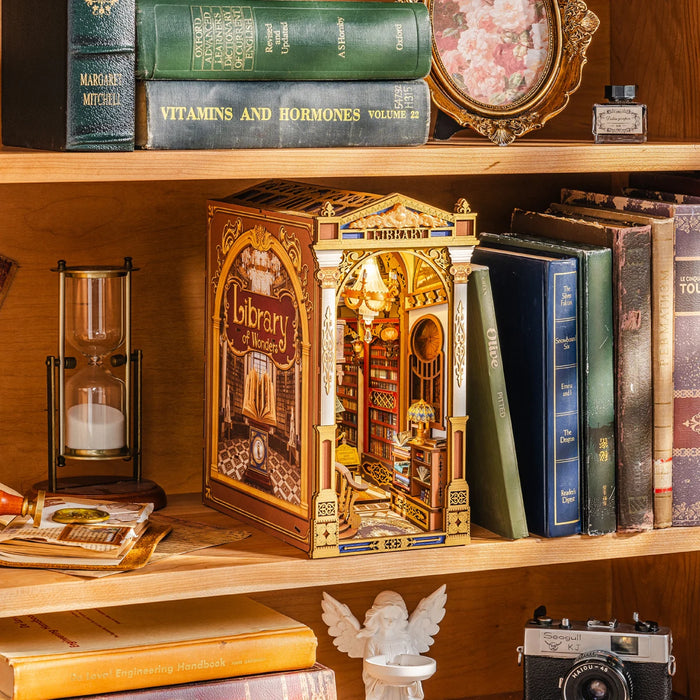 Library of Wonders Book Nook 3D Wooden Puzzle — Victorian Gothic Diorama