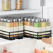 2-Tier Pull-Out Steel Spice Rack – Heavy-Duty Dual-Slide Cabinet Organiser