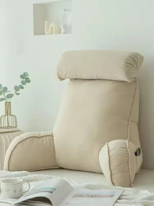 Headboard Sofa Cushion — Supportive Backrest Pillow for Reading, Medium–High Softness