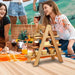 Natural Paulownia Wood 3-Tier Cake Stand — Space-Saving Kitchen Rack