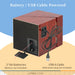FRUCASE Wooden Watch Winder for Automatic Watches — USB or AA Battery Option