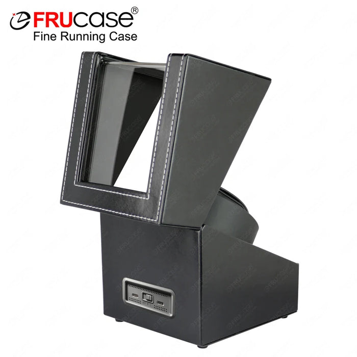 PU Watch Winder for Automatic Watches — 1 or 2 Watch Options, Two Rotation Modes