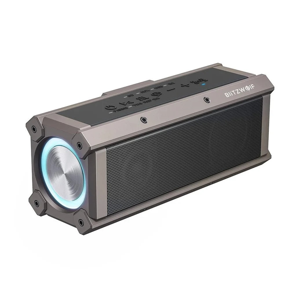 Haut-parleur Bluetooth TWS BlitzWolf BW-WA3 100W 5000mAh Quad Drivers Double diaphragme Basses profondes Lumière RVB Étanche IPX5  44