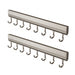 Drill-Free Wall-Mounted Aluminium Hook Rack — 6/8/10 Hook Options