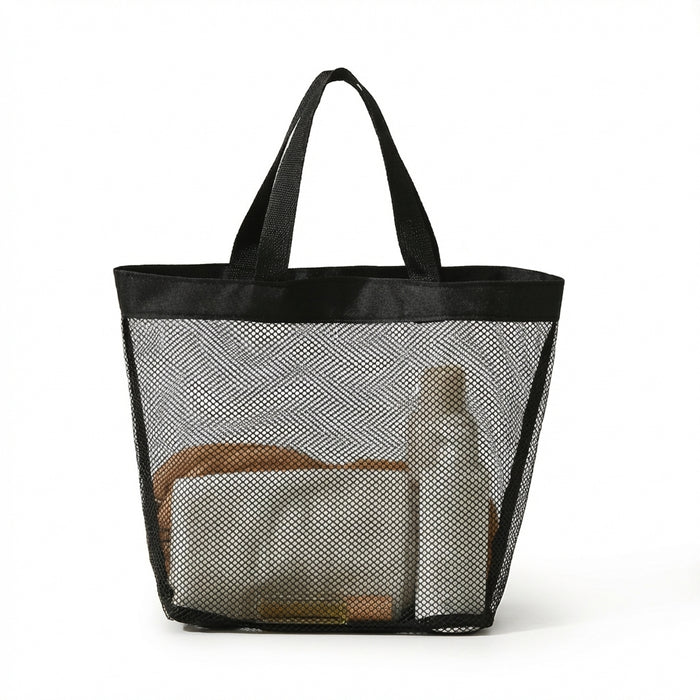 Quick-Dry Mesh Shower Caddy Tote – Beach & Travel Wash Bag (8 Pockets)