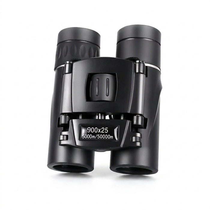 900x25 HD Zoom Portable Binoculars - 25mm BAK4 Prism, Folding Low-Light