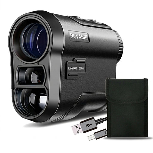REVASRI Laser Rangefinder — 6x Magnification, Flag‑Lock & Slope, USB‑C Rechargeable (600m / 1000m models)