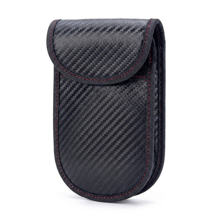 Signal-Blocking Car Key Pouch – RFID Faraday Bag, Two Pockets
