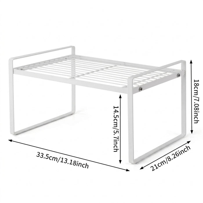 Over‑sink Metal Kitchen Drying Rack — Plates, Cutlery & Tableware Organiser