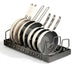 Under-Cabinet Pull-Out Pots & Pans Organiser — Sliding Tray with 8 Adjustable Dividers