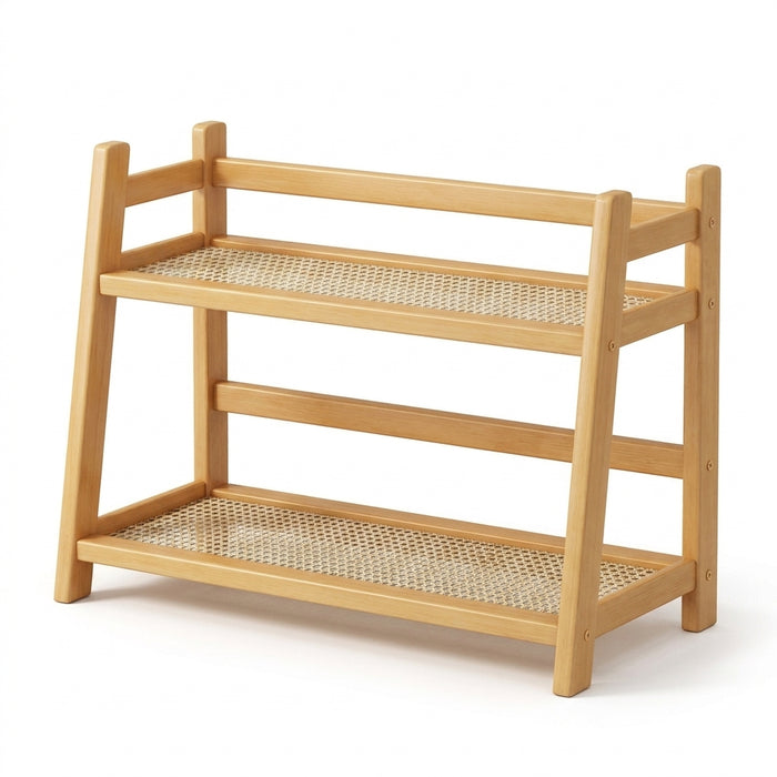 2-Tier Bamboo Spice Rack – Counter & Cabinet Organiser