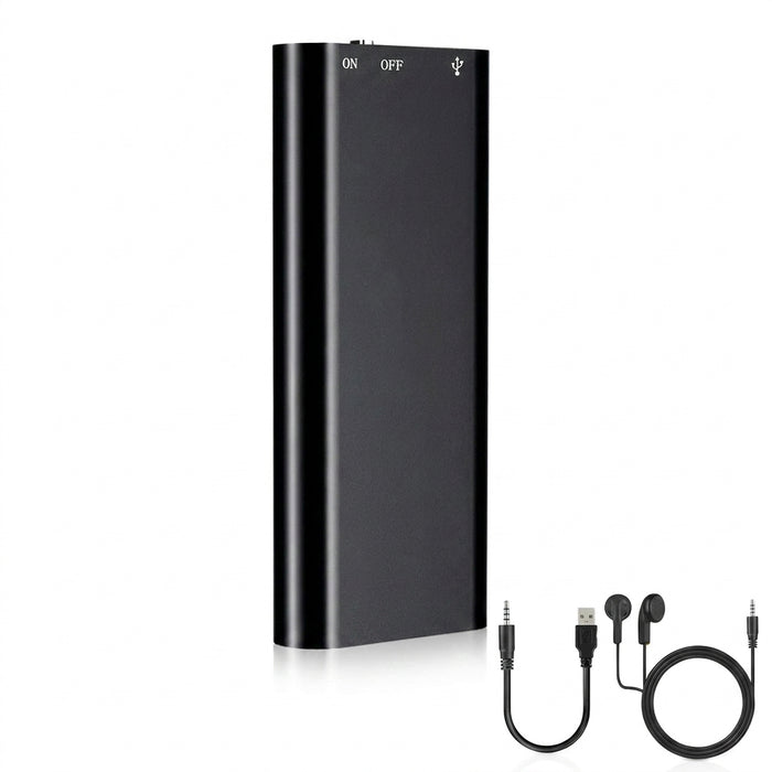 Ultra-slim Mini Voice Recorder — 4/8/16/32GB, WAV/MP3 & USB