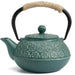 Cast Iron Teapot 900ml — Sakura Pattern with Tea Strainer