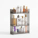 Modern Grey Wall-Mounted Bathroom Cabinet — PVC Vanity (Under 60cm)