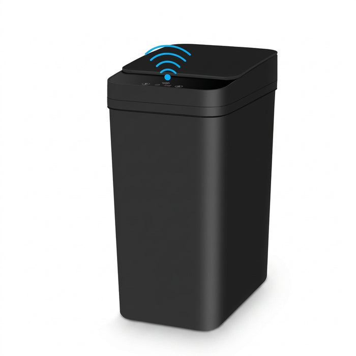 12L Touchless Sensor Bin — Slim Motion-Activated Lid for Bathroom, Kitchen & Office