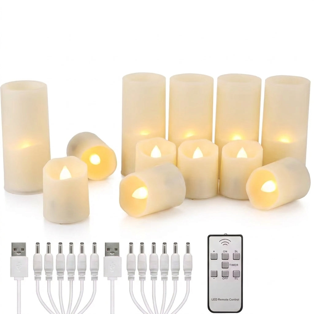 Bougies sans flamme