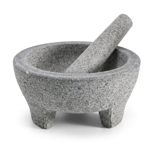 Granite Mortar and Pestle – Natural Stone Grinder for Spices & Guacamole