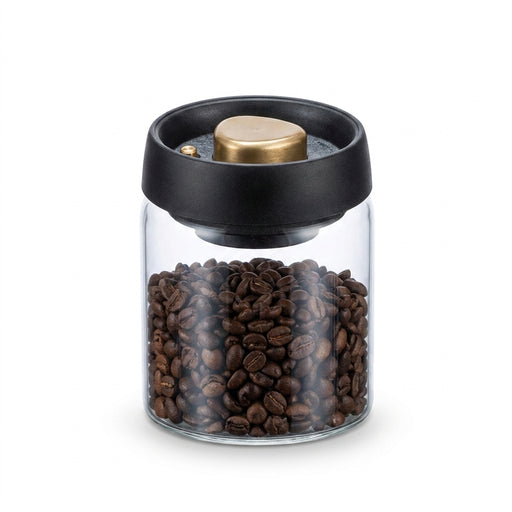 Vacuum-Sealed Glass Storage Jar for Coffee & Tea — Multiple Sizes